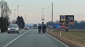 Kolesarjenje po Kranju, magistralna cesta Kranj-Medvode