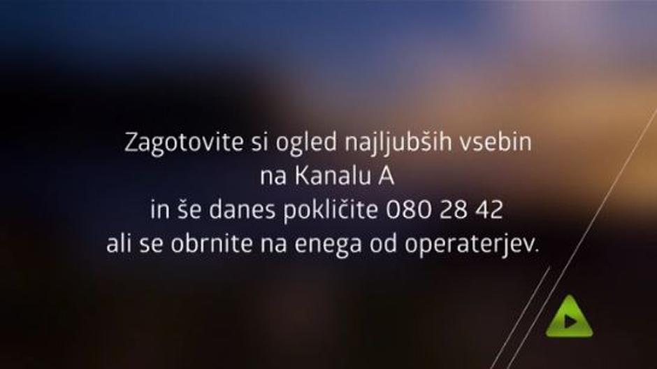 Tekstovno sporočilo na Kanalu A | Avtor: zurnal24.si