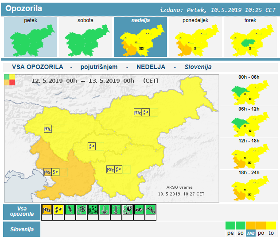 Vremenski alarm | Avtor: Arso