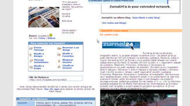 Po zadnjih podatkih ima spletna stran MySpace 231 milijonov uporabnikov.