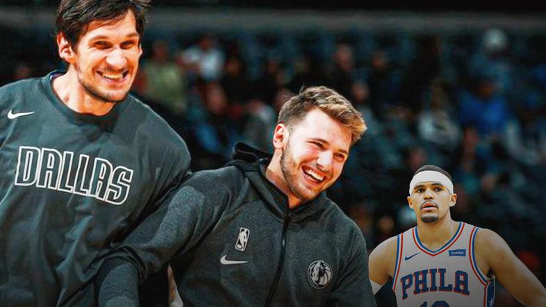 Boban Marjanović, Luka Dončić in Tobias Harris