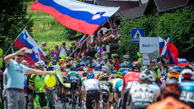 dirka po Sloveniji Posavje navijači