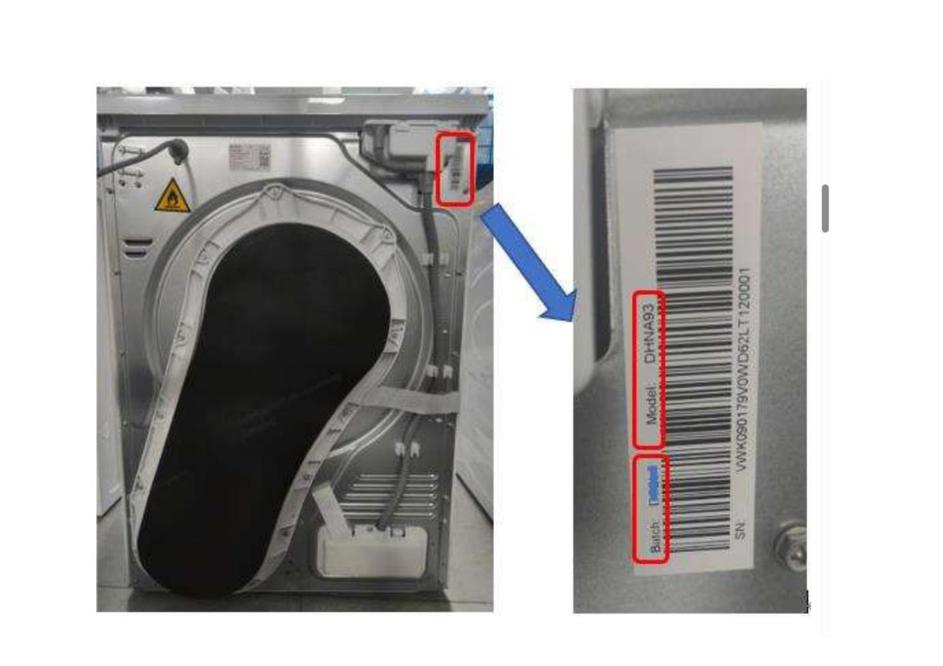 sušilni stroj Gorenje odpoklic in umik