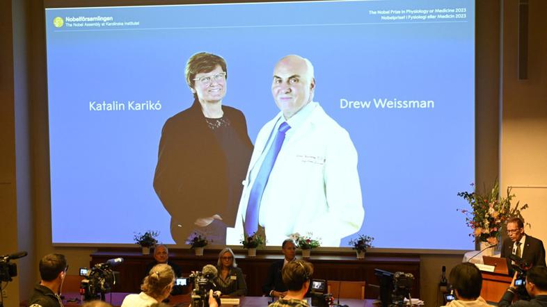 Nobelova nagrada za medicino Katalin Kariko Drew Weissman