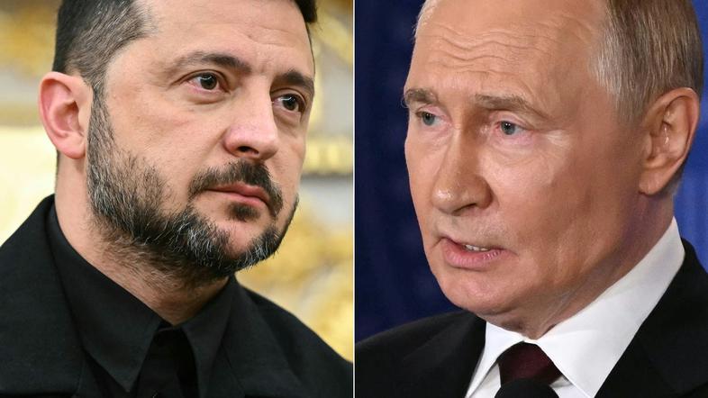 Volodimir Zelenski in Vladimir Putin