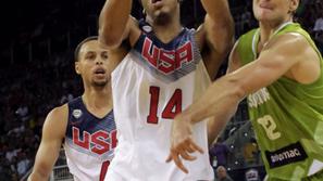 Anthony Davis Zoran Dragić prijateljska tekma Slovenija ZDA Las Palmas