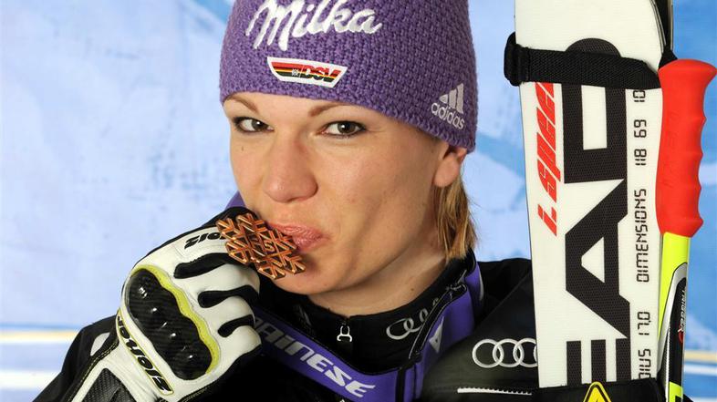 Maria Riesch - Poziranje za v spominske albume