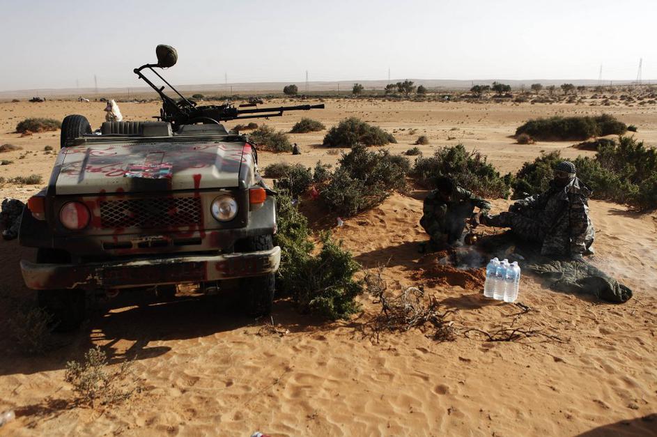 Vozila libijskih upornikov