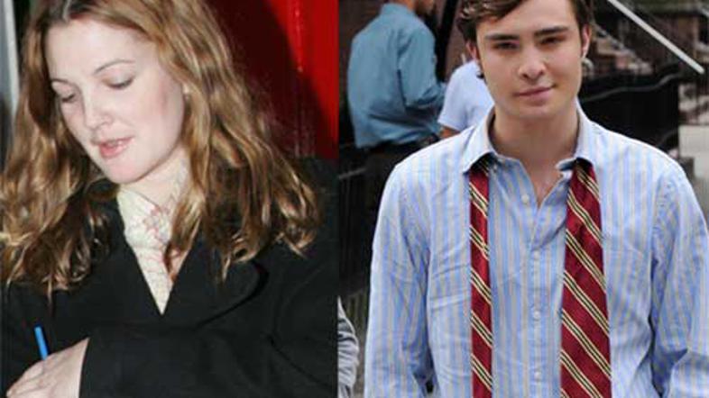 Drew je všeč postavni Ed. Pozornost javnosti sta vzbudila v soboto na zabavi po 