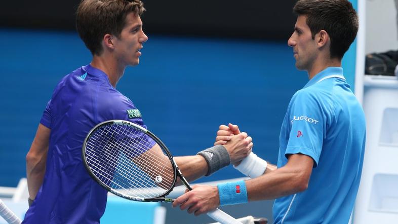 Aljaž Bedene, Novak Đoković