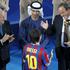 Michel Platini Sepp Blatter Lionel Messi