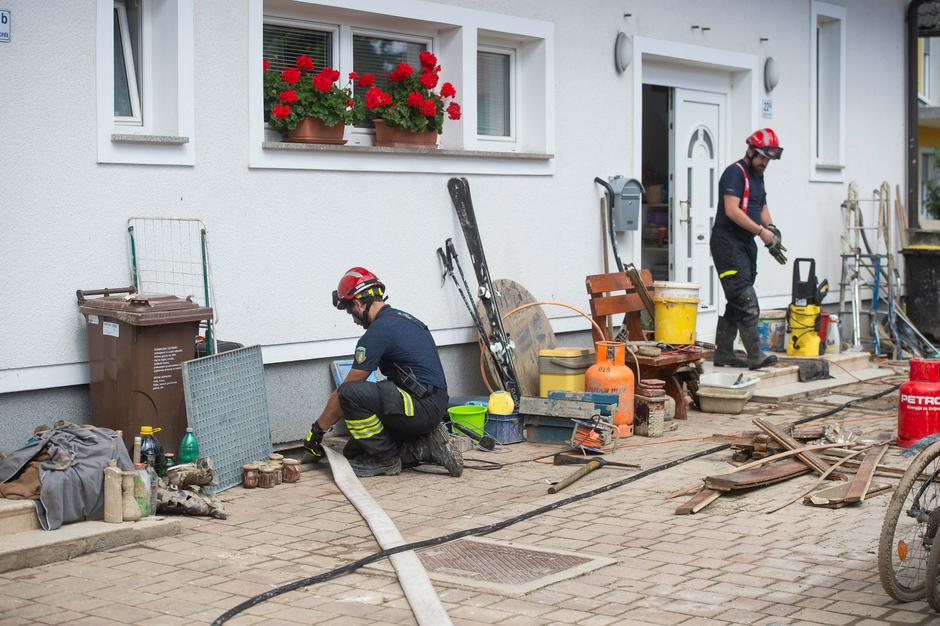 Sanacija po poplavah v Trzinu in Mengšu. | Avtor: Anže Petkovšek