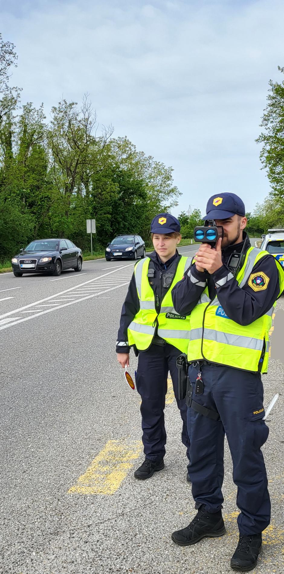 nadzor hitrosti merjenje hitrosti | Avtor: PU Nova Gorica