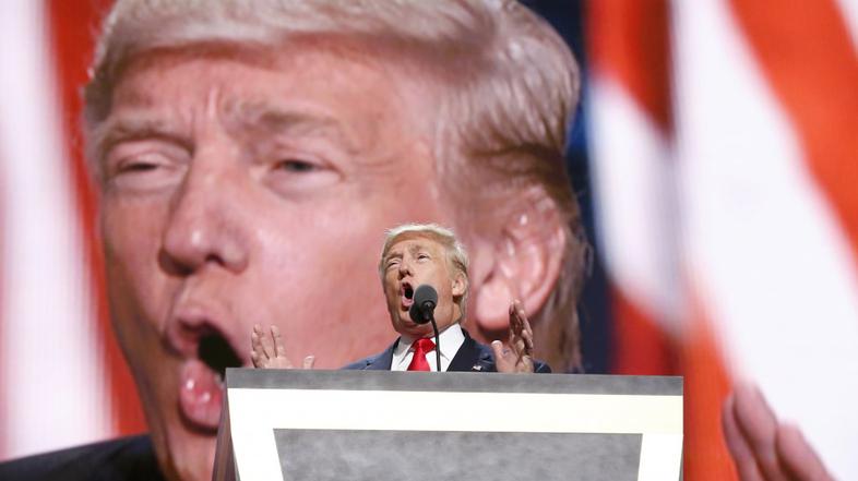 Donald Trump sprejel predsedniško nominacijo