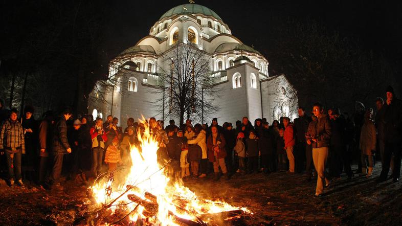 pravoslavni bozic srbija badnjak