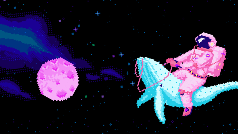 Luna/TAKE OFF, banner