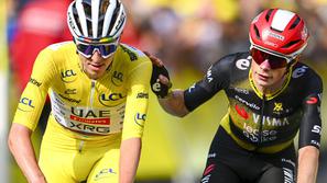 Tadej Pogačar in Jonas Vingegaard