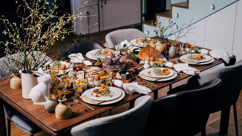 velikonočna miza, velika noč, hišni projekt