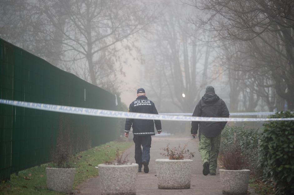 požar v DIC policijski trak policija | Avtor: Anže Petkovšek