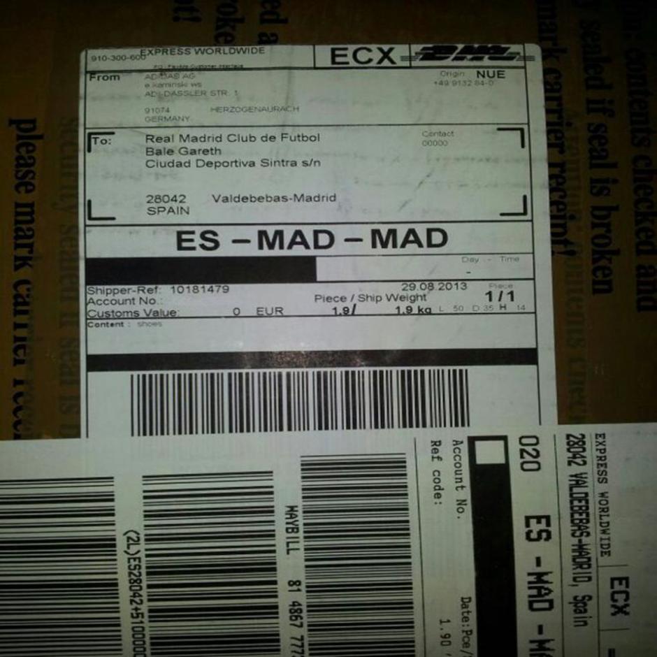 Bale Adidas paket Madrid Real Madrid kopačke superge športni copati | Avtor: Reševalni pas/Twitter