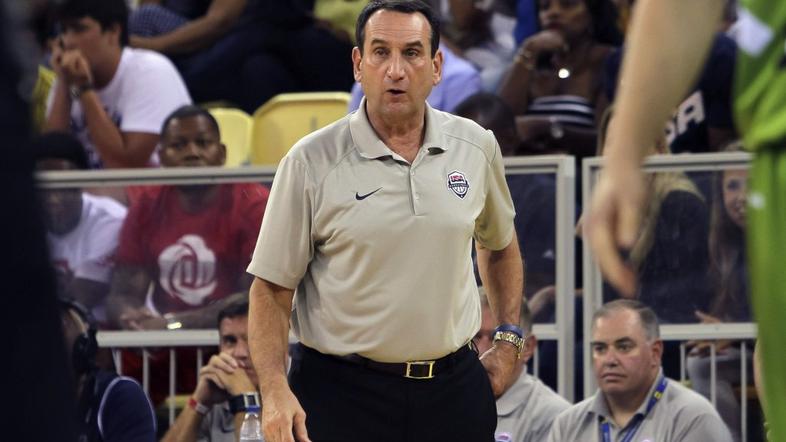 Mike Krzyzewski prijateljska tekma Slovenija ZDA Las Palmas