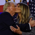 Donald in Melania Trump, poljub