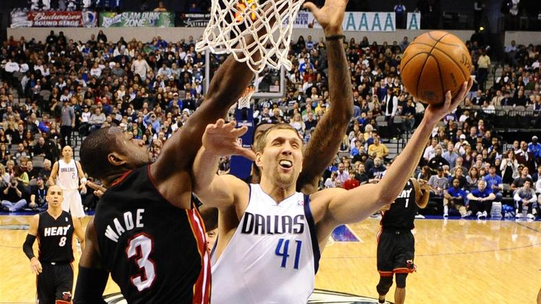 Nowitzki je bil doslej neustavljiv, a obramba Miamija ni obramba Oklahome. (Foto