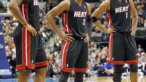 James, Wade in Bosh zelo zadovoljno zrejo na zadnjih osem tekem. Vse so zmagali.
