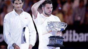 Wawrinka Nadal finale OP Avstralije grand slam Melbourne 