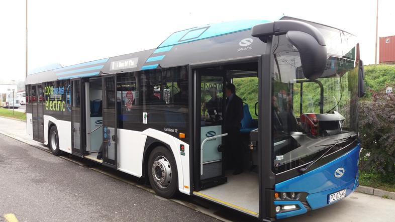 Testni električni avtobus v Mariboru.