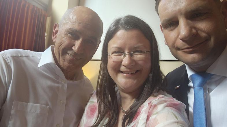 Katja Kokot, Zoran Stevanović, Janez Janša