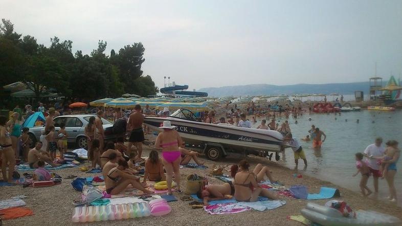 Gliser na plaži