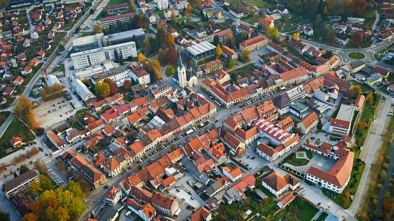Slovenj Gradec iz zraka