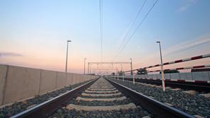 Sodobna železniška proga na Hrvaškem.