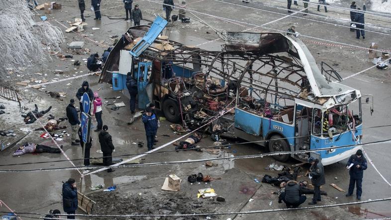 trolejbus Volgograd Stalingrad Caricin terorizem eksplozija