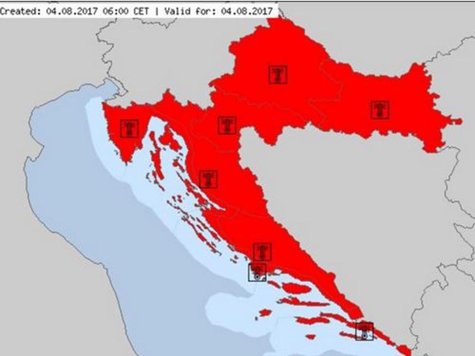 Rdeči alarm za Hrvaško | Avtor: 