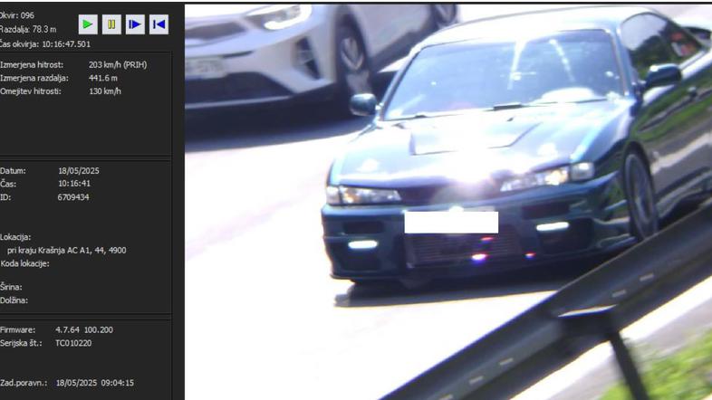 prehitra vožnja na avtocesti