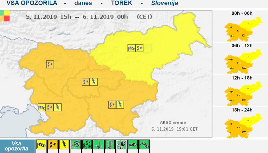 Oranžni alarm | Avtor: Arso
