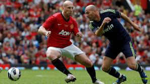 Zidane Stam Manchester United Real Madrid Old Trafford prijateljska tekma legend