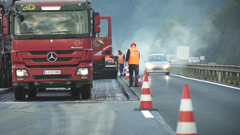 Obnovitvena dela na avtocesti