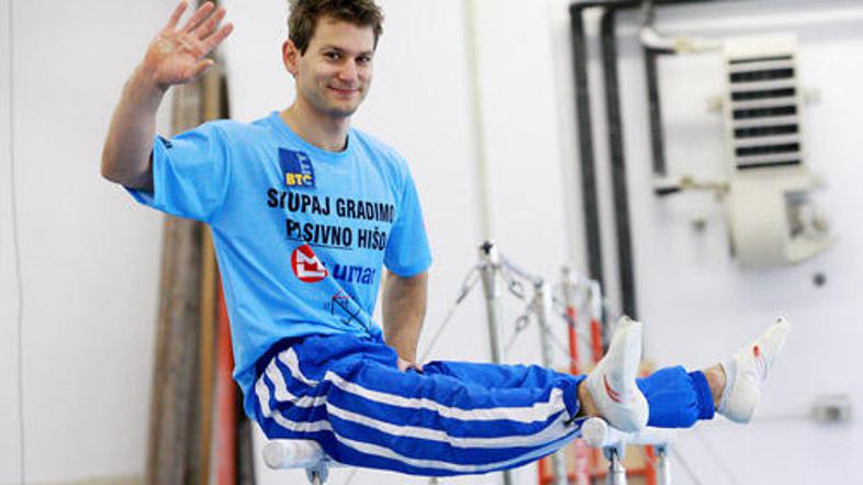 Trener mu je rekel, da že dolgo ni tako lepo telovadil. (Foto: Boštjan Tacol)