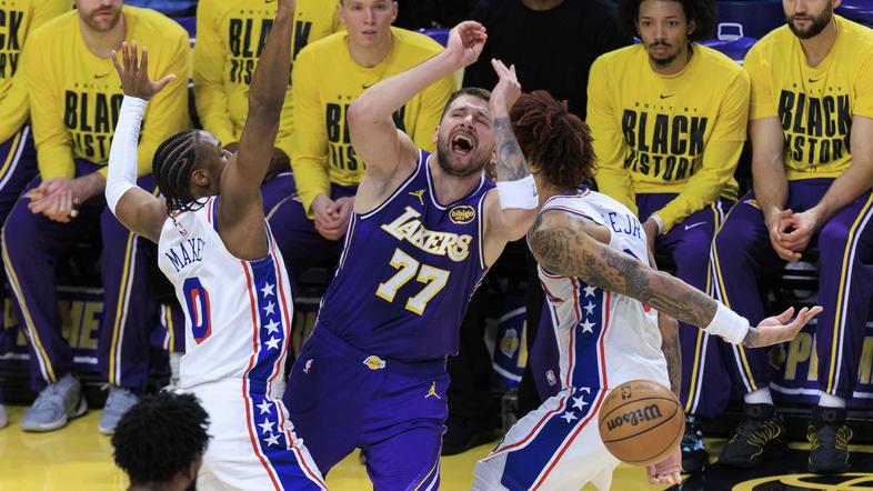 Luka Dončić Lakers 76ers