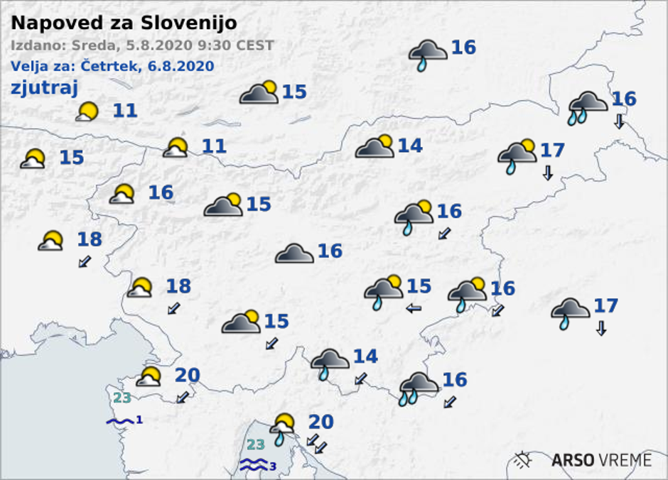 Vreme 6. 8. | Avtor: Arso