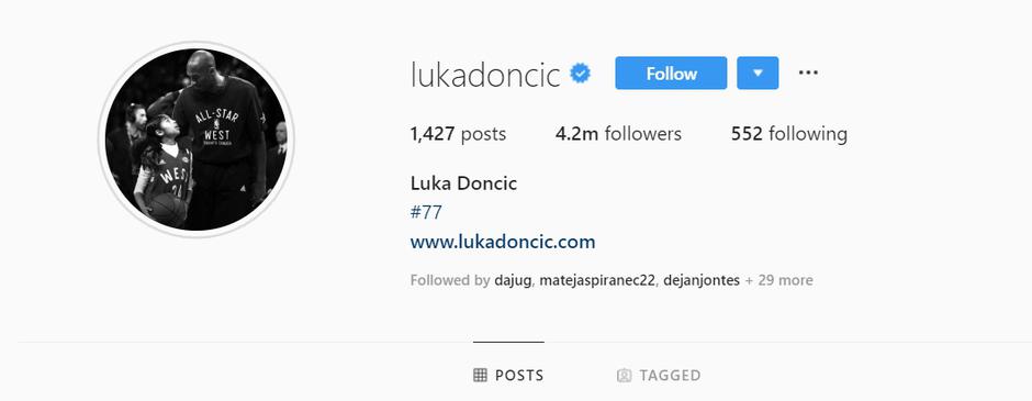 luka dončić | Avtor: Instagram