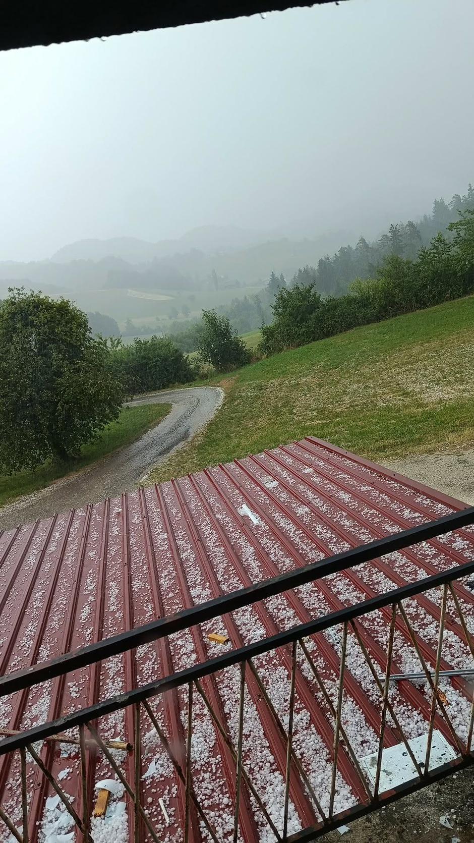 Toča v kraju Vodule | Avtor: Anja Muškatevc