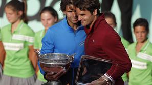 Rafael Nadal in Roger Federer