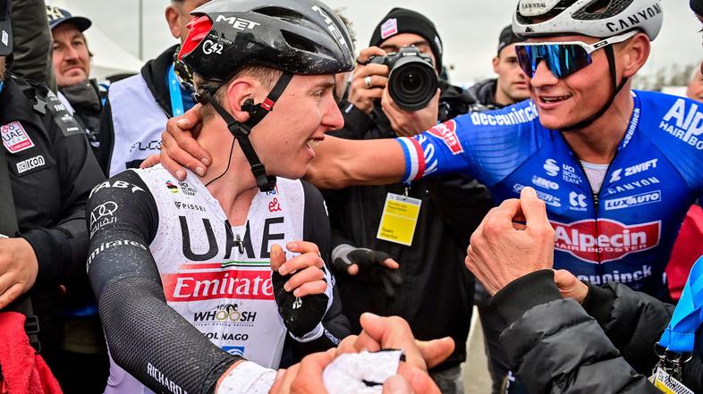 Tadej Pogačar in Mathieu van der Poel