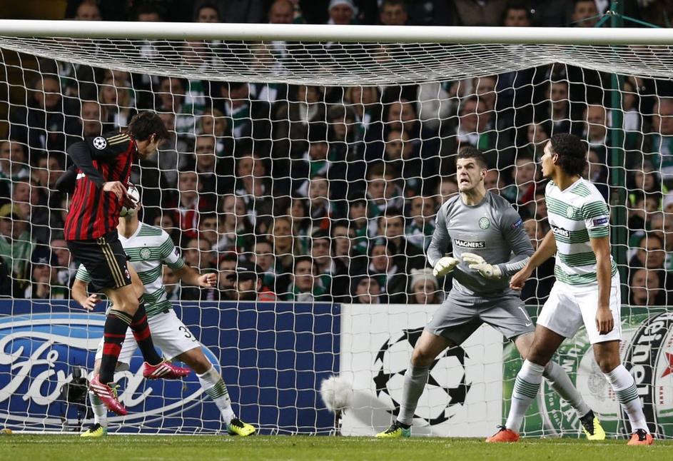 Kaka gol vratar Fraser Forster Celtic AC Milan Liga prvakov