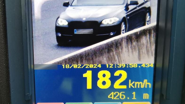 Prevelika hitrost, merilnik