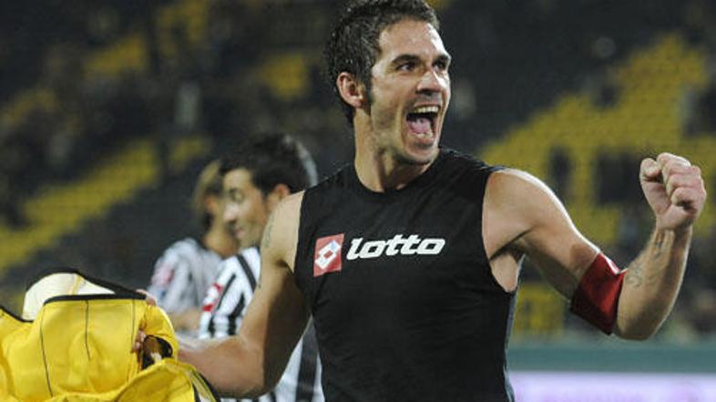 Gaetano D'Agostino je bil z dvema goloma junak zmage nad Fiorentino.